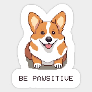 Pawsitive Corgi Sticker